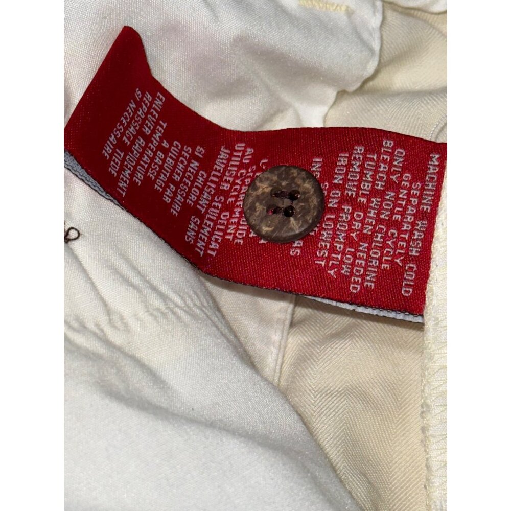 La Cabana Mens Pleated Cream Shorts Size 40 Rayon/Polyester Blend - Picture 2 of 8